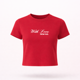 With Love, From Cropped Tee