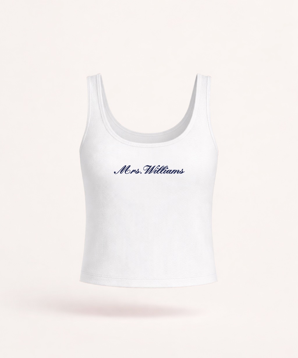 Custom Ribbed Crop Tank