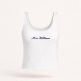 Custom Ribbed Crop Tank