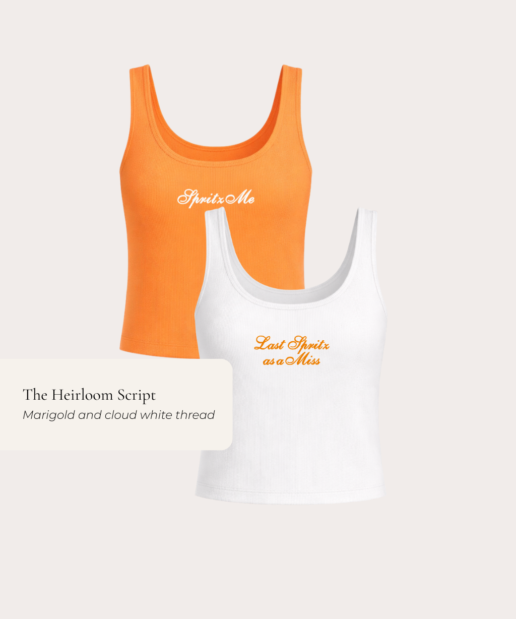 Custom Ribbed Crop Tank