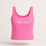 Custom Ribbed Crop Tank