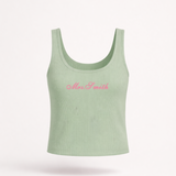 Custom Ribbed Crop Tank