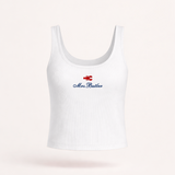 Custom Lobster Ribbed Crop Tank