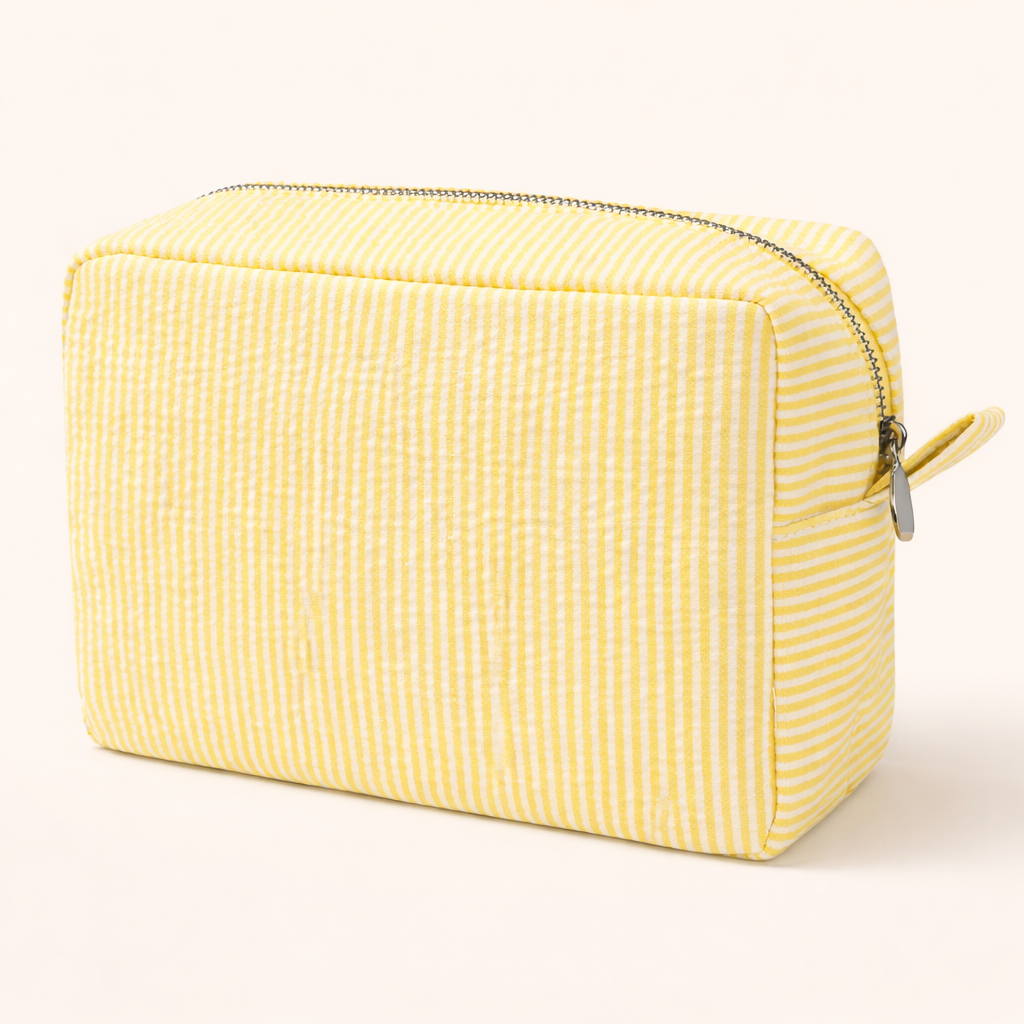 Classic Seersucker Cosmetic Bag