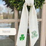 The St. Patrick's Day Personalized Wreath Sash