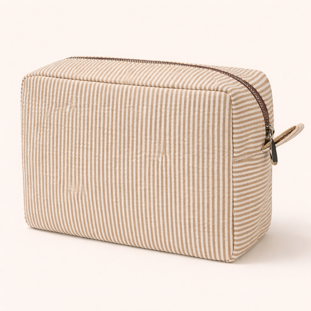 Classic Seersucker Cosmetic Bag
