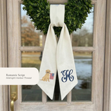 The Patriotic Personalized Wreath Sash