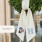 The Americana Dog Personalized Wreath Sash