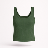 Custom Ribbed Crop Tank