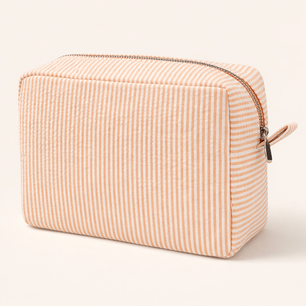 Classic Seersucker Cosmetic Bag