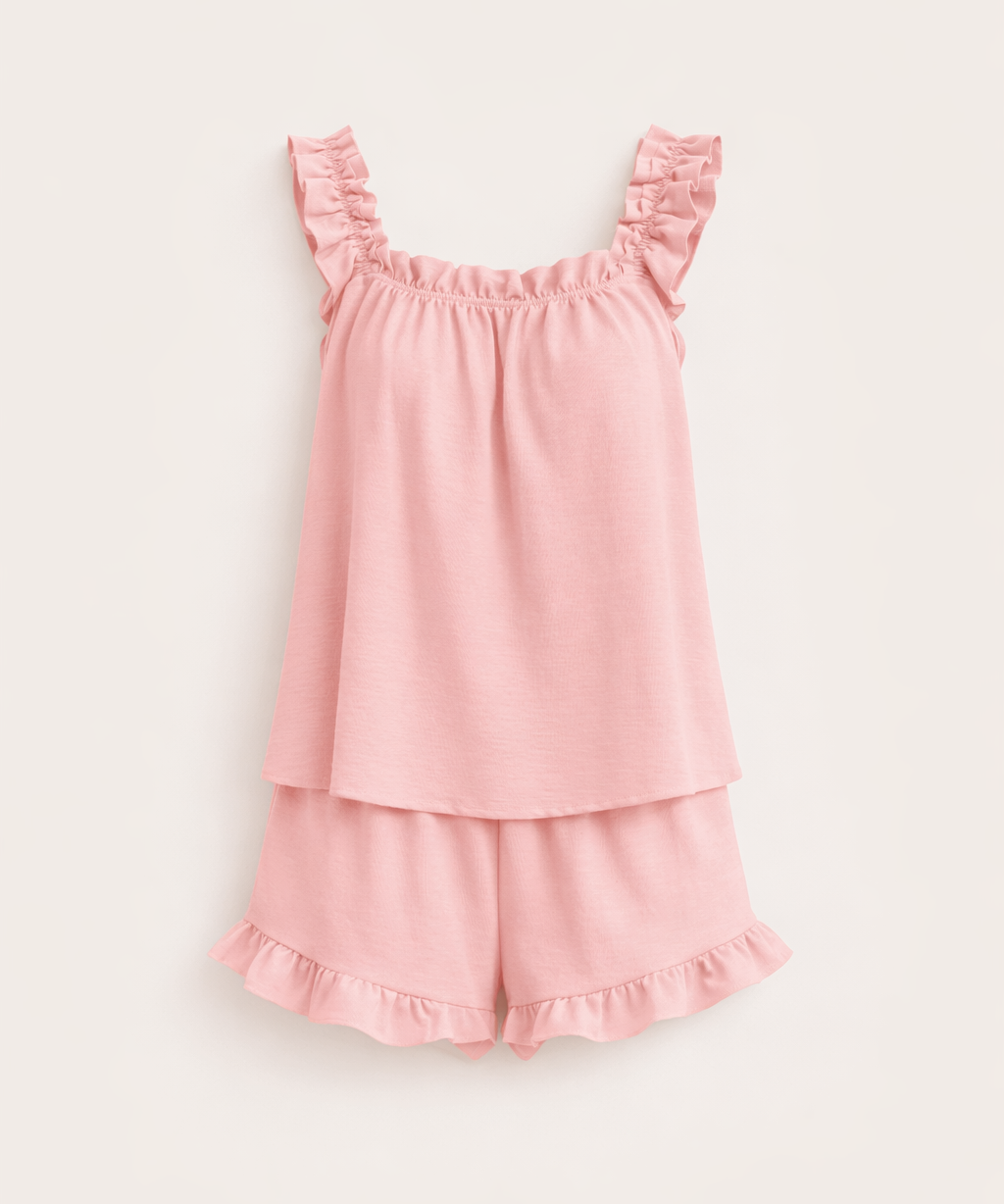 The Bridal Ruffle Pajama Set