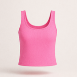 Custom Ribbed Crop Tank