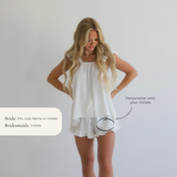 The Bridal Ruffle Pajama Set