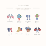 The Patriotic Personalized Wreath Sash