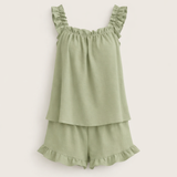 The Bridal Ruffle Pajama Set