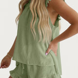 The Bridal Ruffle Pajama Set