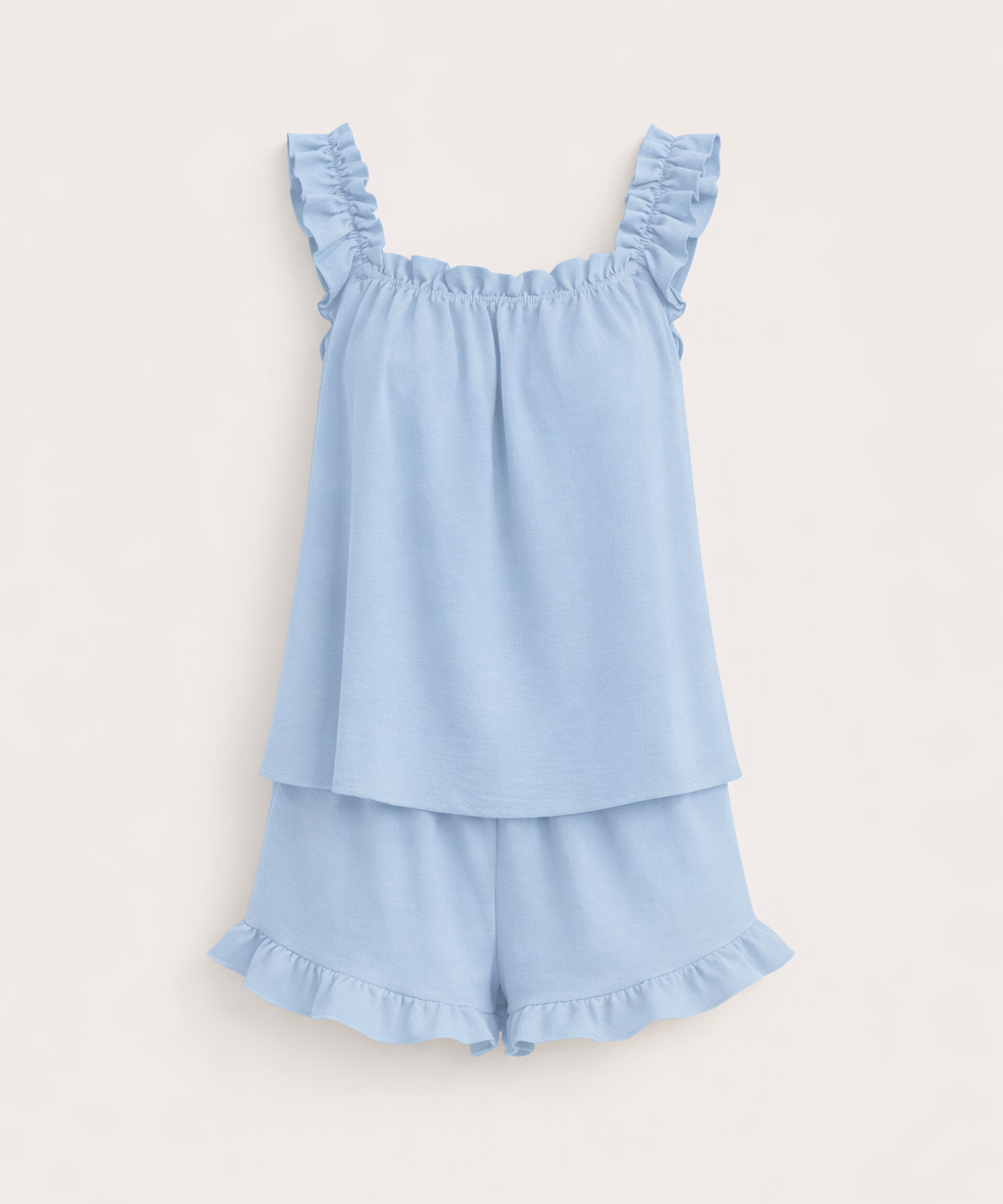 The Bridal Ruffle Pajama Set