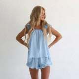 The Bridal Ruffle Pajama Set