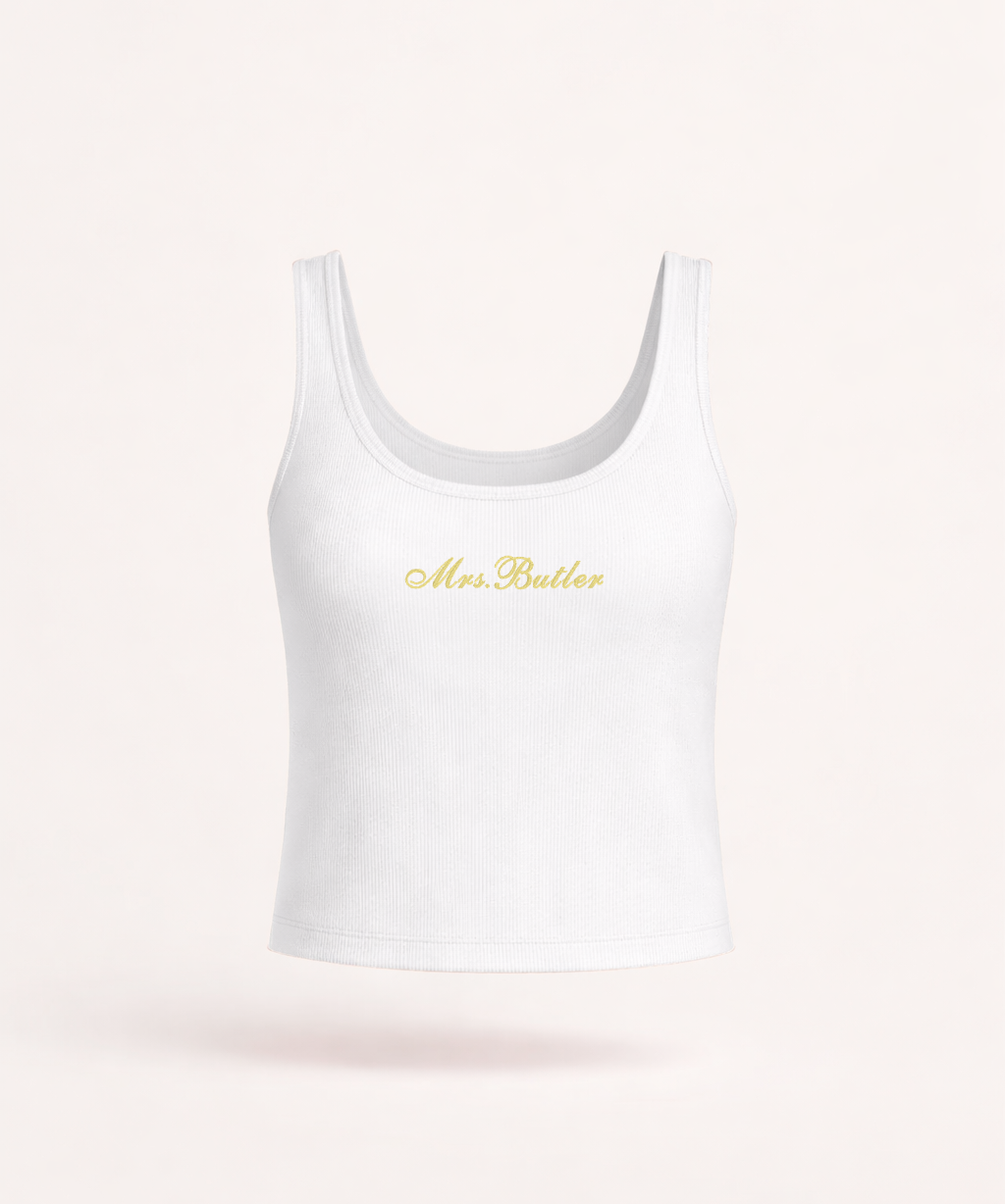 Custom Ribbed Crop Tank