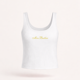 Custom Ribbed Crop Tank