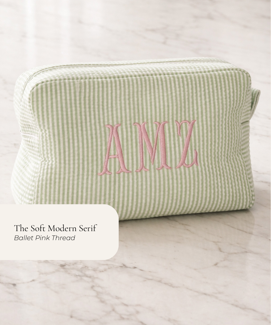 Classic Seersucker Cosmetic Bag