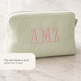 Classic Seersucker Cosmetic Bag