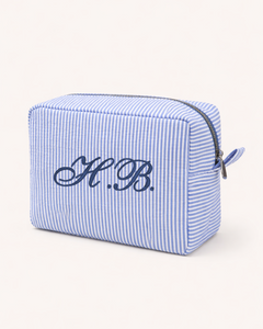 Classic Seersucker Cosmetic Bag
